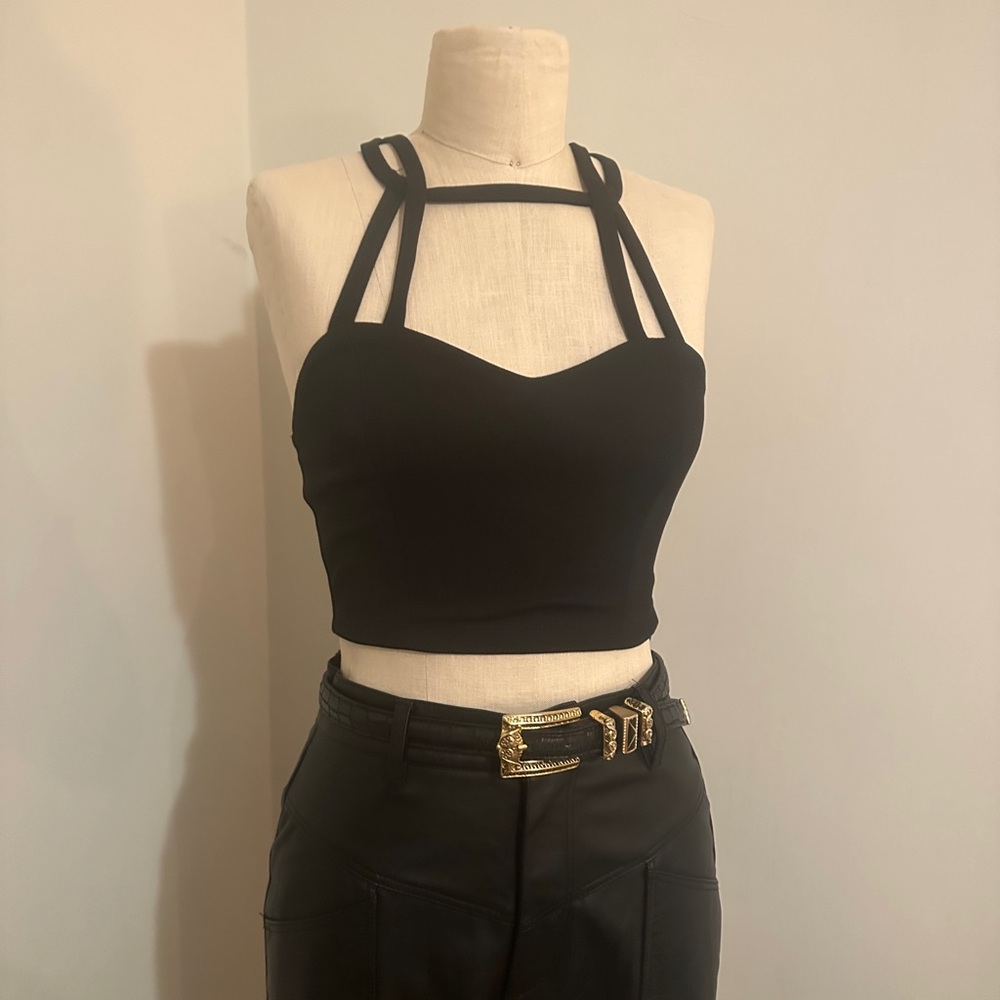Black Crop Top